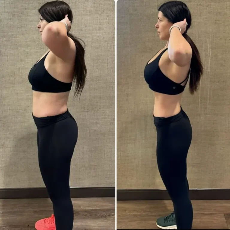 muscle gain journey progress female client